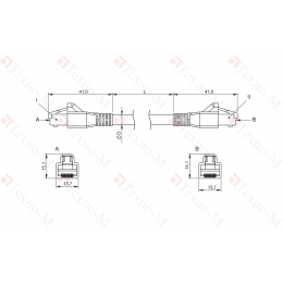 Соединительный кабель Balluff BCC E894-E894-90-339-ES34N9-350