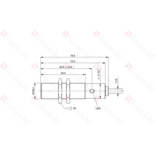 Индуктивный датчик Balluff BES M18MI1-PSC80B-BP02