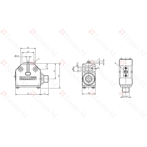 Одиночный выключатель Balluff BNS 819-100-E-10-S80