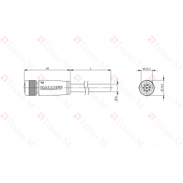 Разъем с кабелем Balluff BCC M418-0000-1A-046-PS0825-200
