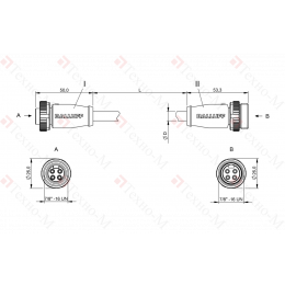 Соединительный кабель Balluff BCC A314-A314-30-304-EX44W6-020