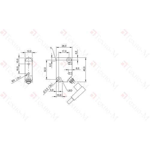 Индуктивный датчик Balluff BES R05KB-PSC20B-S49A