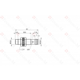 Индуктивный датчик расстояния Balluff BAW M12ME-ICC70G-S04G