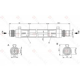 Соединительный кабель Balluff BCC W415-W414-3A-304-TW0434-020-C044