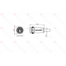 Разъем с кабелем Balluff BCC A315-0000-20-063-VX45W6-100