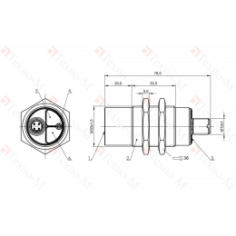 Емкостной датчик уровня Balluff BCS M30B4E2-NSC25H-S04K