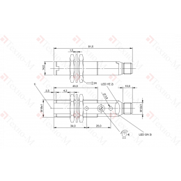 Оптический датчик Balluff BLE 18KF-PA-1PP-S4-C