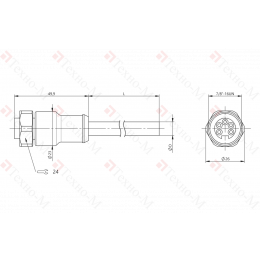 Разъем с кабелем Balluff BCC C3B5-0000-10-063-YX85A5-100-C009