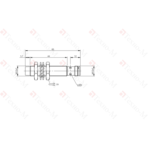 Индуктивный датчик Balluff BES M12MI-PSC80E-S04G-W08