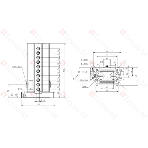 Блочный выключатель Balluff BNS 819-D10-R16-62-10