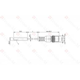 Магнитный датчик Balluff BMF 07M-NS-D-2-SA2-S4-00,3