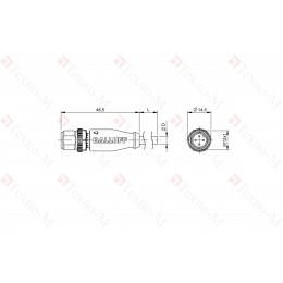 Разъем с кабелем Balluff BCC M414-0000-2A-003-PX0434-050