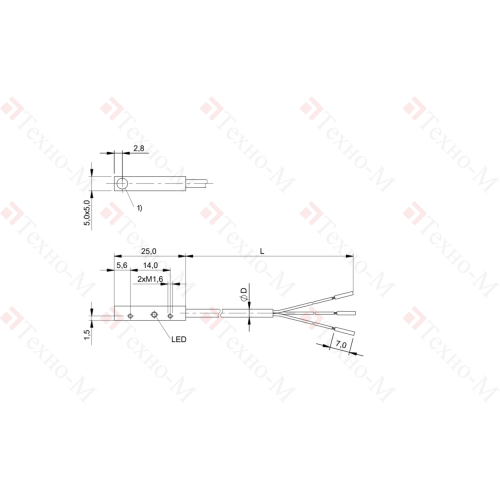 Индуктивный датчик Balluff BES Q05AC-PSC15B-EP02
