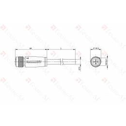 Разъем с кабелем Balluff BCC M415-0000-1A-014-PS0434-150