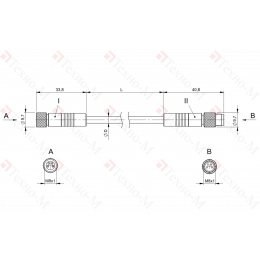 Соединительный кабель Balluff BCC W314-W314-30-304-SW0434-006