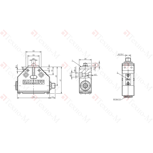 Одиночный выключатель Balluff BNS 819-FE-60-101-S80R
