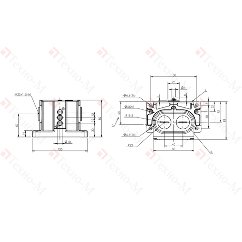 Блочный выключатель Balluff BNS 819-D03-R12-100-10