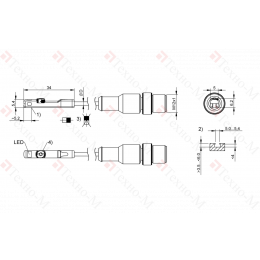 Магнитный датчик для цилиндра Balluff BMF 415KW-HAPS-W-5-P0-S4-01