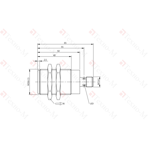 Индуктивный датчик Balluff BES M30EG1-PSC80S-S04G-S