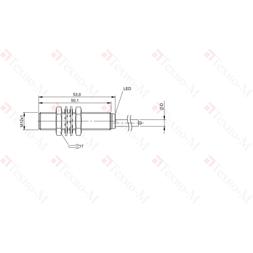 Индуктивный датчик Balluff BES M12MI-NSC40B-BP03