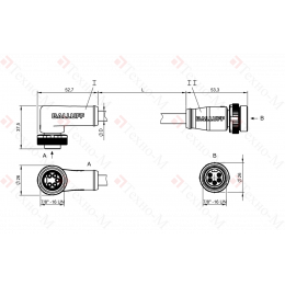 Соединительный кабель Balluff BCC A325-A315-30-330-PS85N4-050