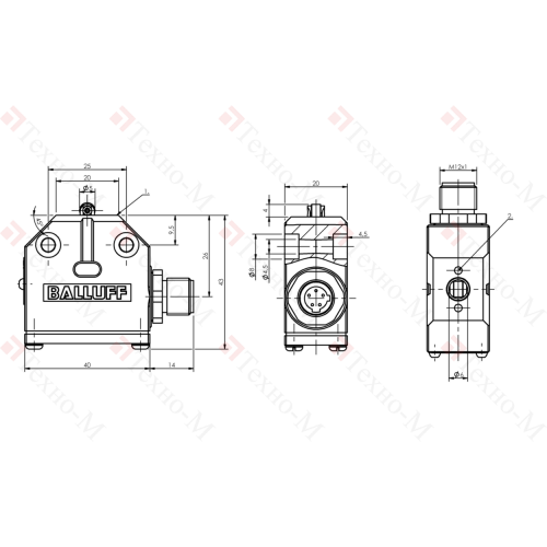 Одиночный выключатель Balluff BNS 813-99-R-39-S80