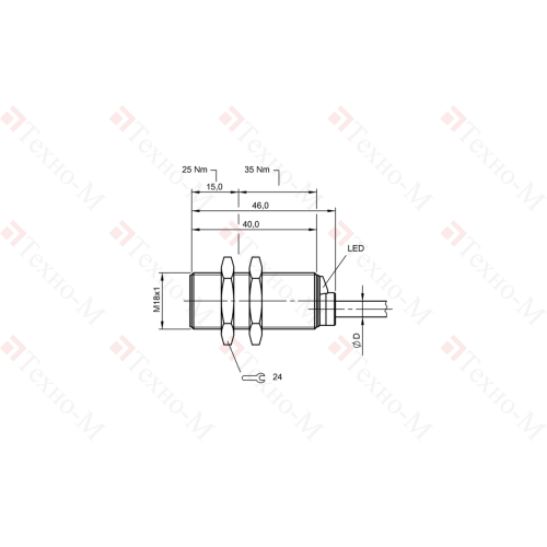 Индуктивный датчик Balluff BES M18MG-GSC70B-BV05