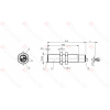 Емкостной датчик Balluff BCS M12B4I1-NSC40D-EP02