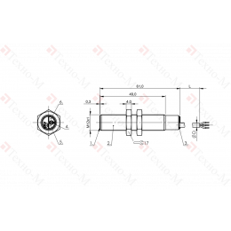 Емкостной датчик Balluff BCS M12B4I1-NSC40D-EP02