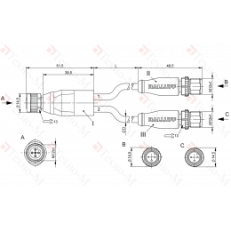 Y-образный распределитель Balluff BCC M415-M413-M413-U2077-020