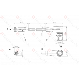 Соединительный кабель Balluff BCC M314-M424-3E-304-VX8434-050