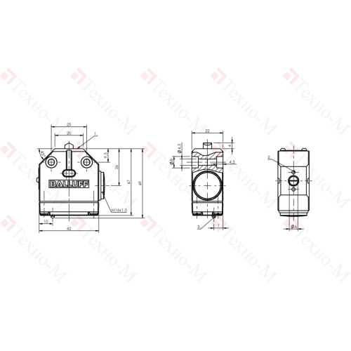 Одиночный выключатель Balluff BNS 813-100-D-48-FC