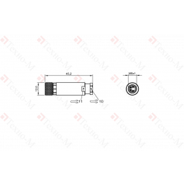 Разъем Balluff BCC M334-0000-10-000-31X450-000