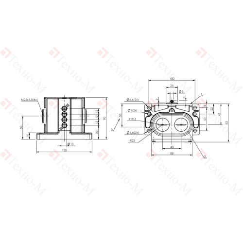 Блочный выключатель Balluff BNS 819-D04-L12-100-10