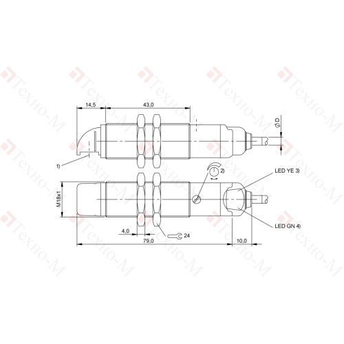 Оптический датчик Balluff BOS 18MR-PA-LR10-02