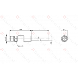 Разъем с кабелем Balluff BCC S4B4-0000-2D-032-PS54N2-200-C009