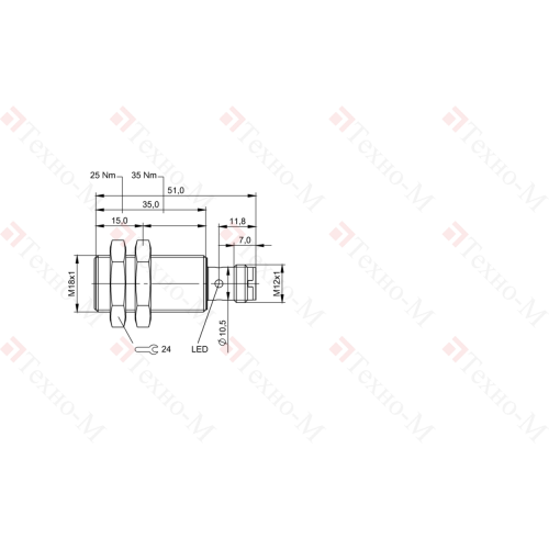 Индуктивный датчик Balluff BES M18MF-GSC70B-S04G