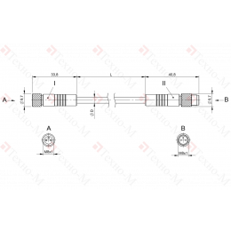 Соединительный кабель Balluff BCC W313-W313-30-300-TW0334-050
