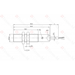 Емкостной датчик Balluff BCS M18KM3-UOT80G-BV02