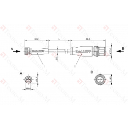Соединительный кабель Balluff BCC M313-M413-3E-300-PX43T2-030
