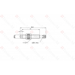 Индуктивный датчик Balluff BES M08MG1-PSC60F-S49G
