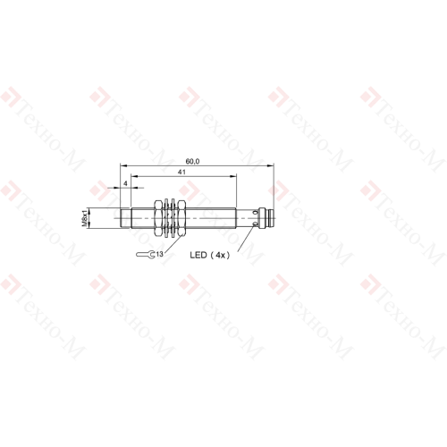 Индуктивный датчик Balluff BES M08MG1-PSC60F-S49G
