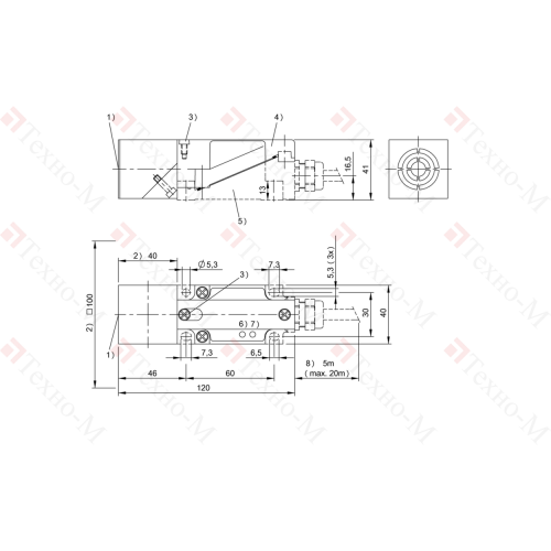 RFID головка чтения/записи Balluff BIS L-405-033-001-05-MU