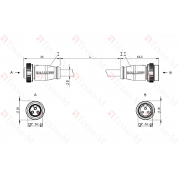 Соединительный кабель Balluff BCC A313-A313-30-365-PX03A5-200