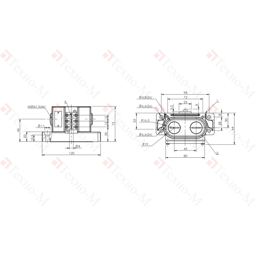Блочный выключатель Balluff BNS 819-D03-E12-62-10