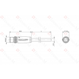 Разъем с кабелем Balluff BCC M413-0000-2A-036-PS0334-020