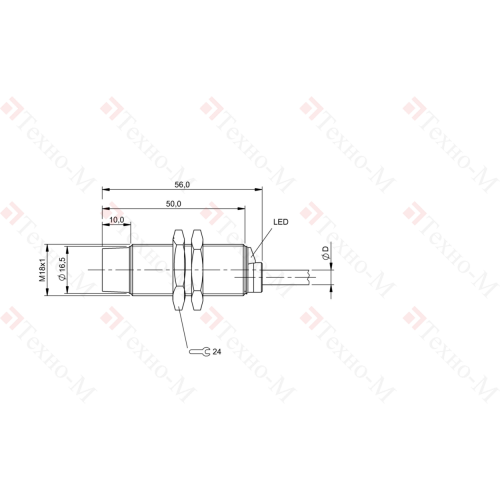 Индуктивный датчик Balluff BES M18MG-NSC16F-BV05