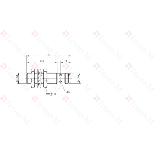 Индуктивный датчик Balluff BES M12ME-PSC40A-S04G-W08
