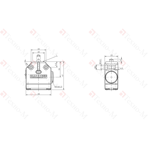 Одиночный выключатель Balluff BNS 819-100-D-13